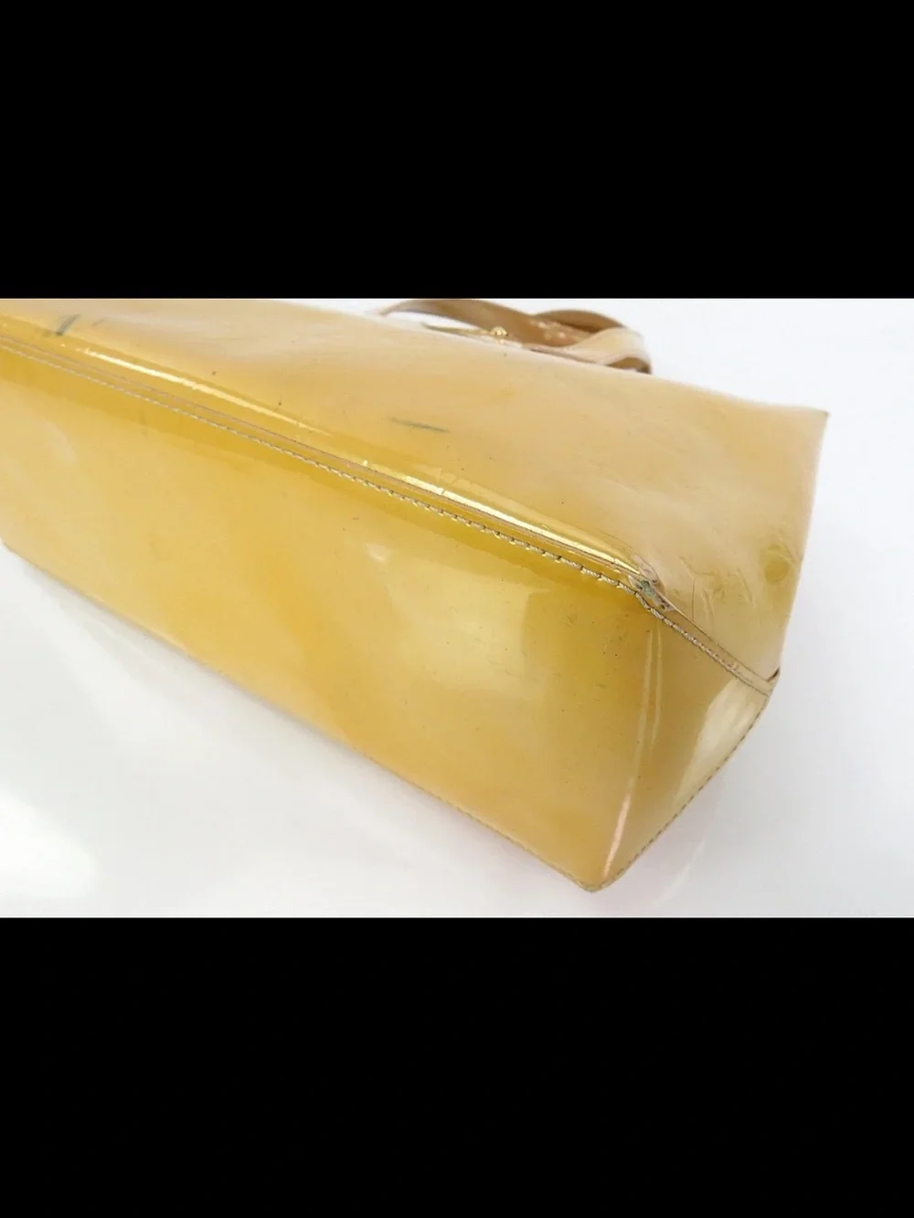 Louis Vuitton Glossy Yellow Monogram Vernis Tote